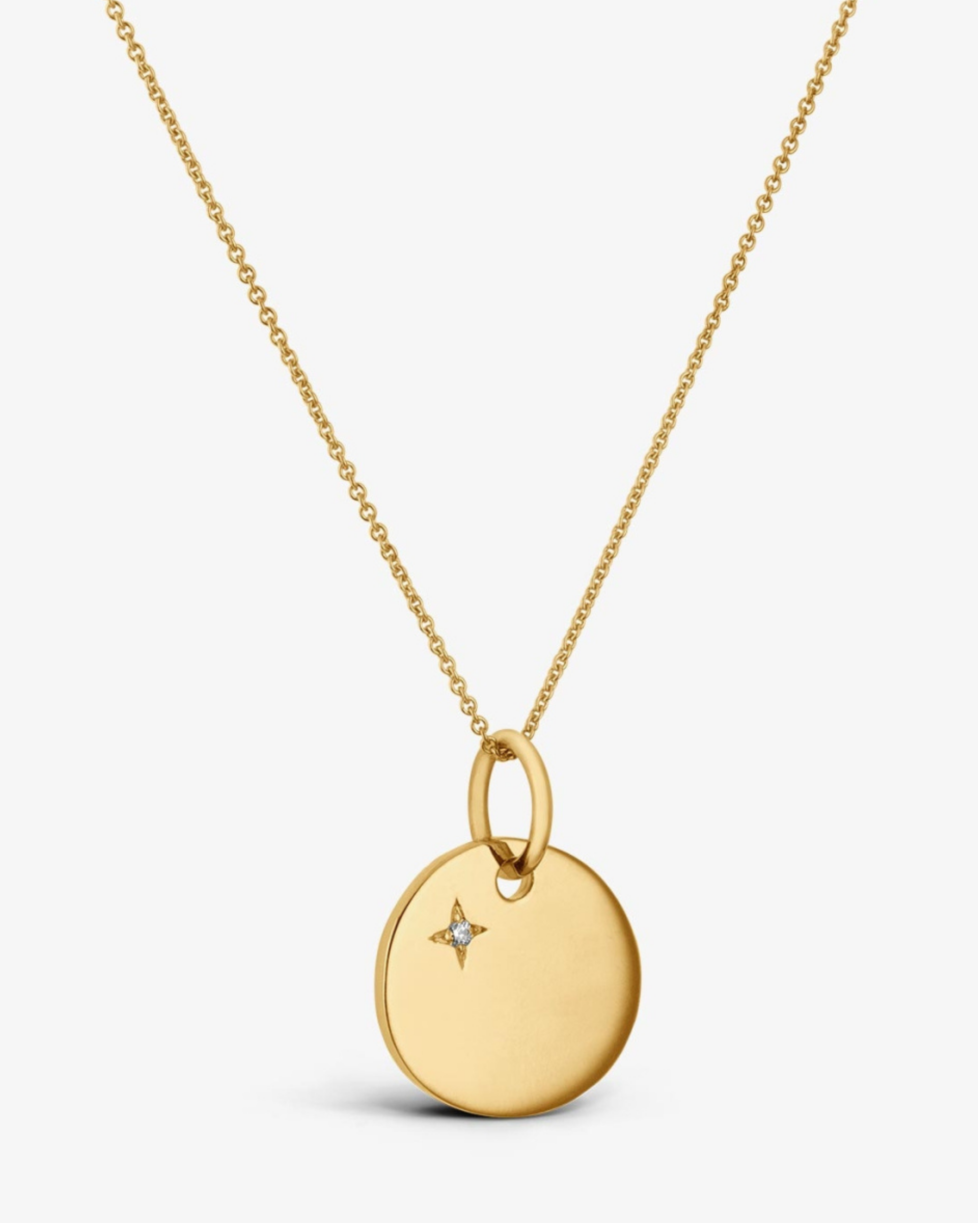 Pendentif Galet Or Jaune Ma Petite Étoile