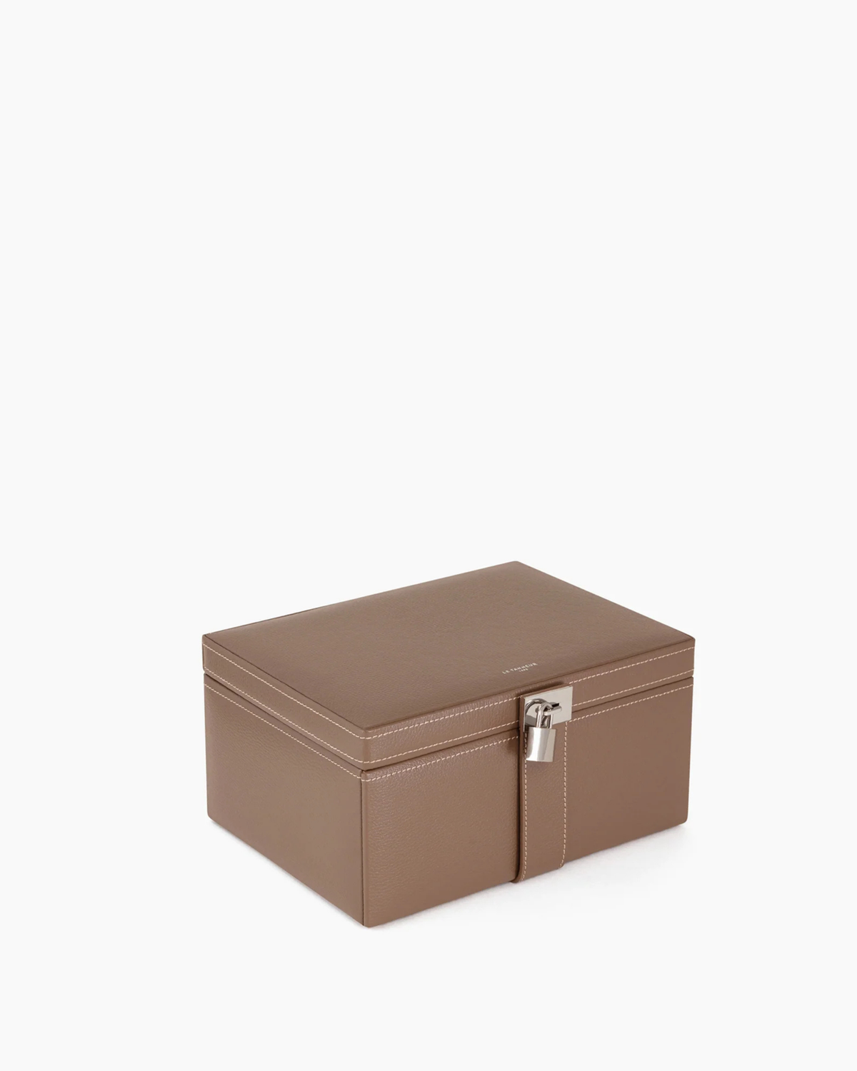 Grande boite à bijoux en cuir