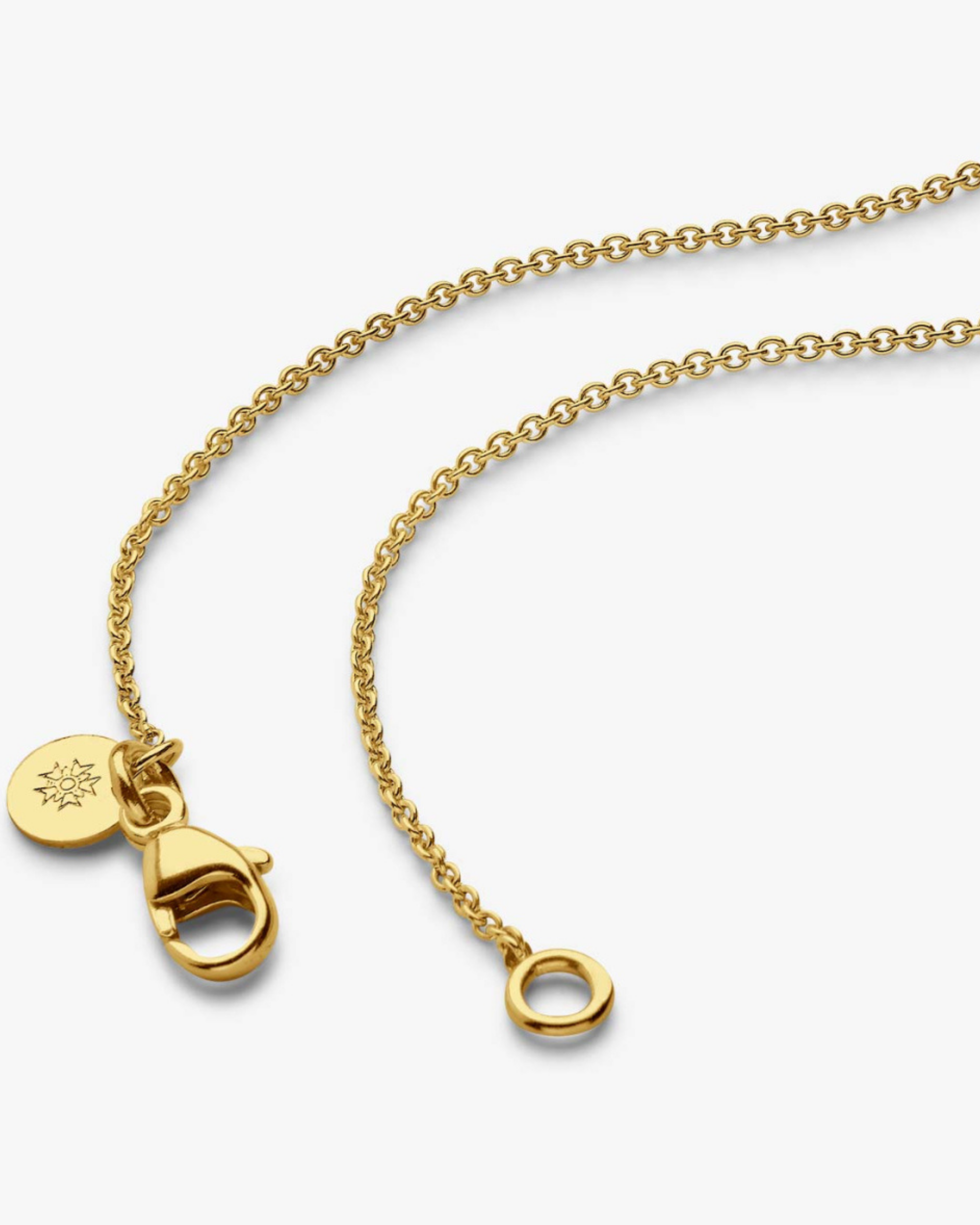 Chaîne Vermeil Forçat Rond - 40 Cm