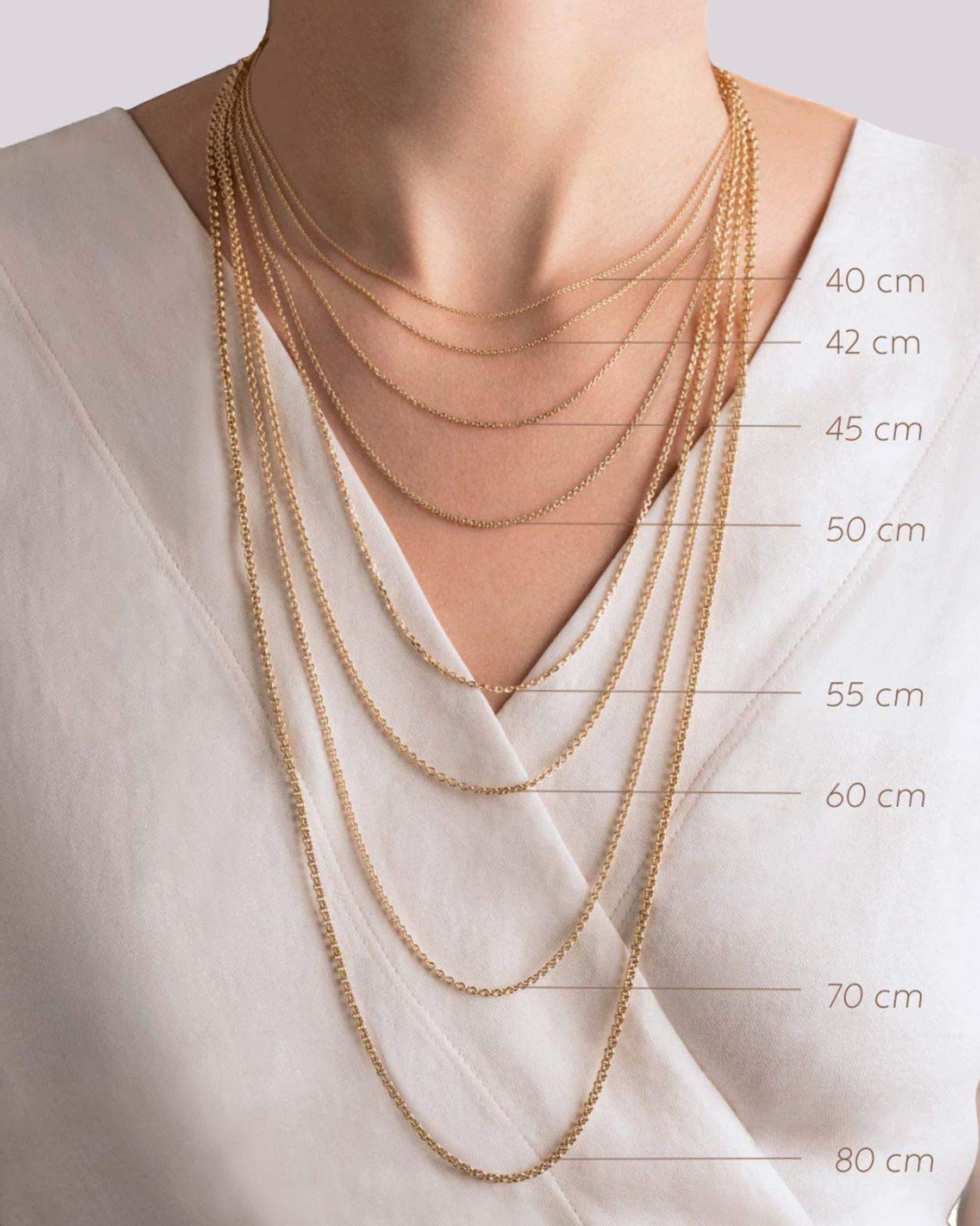 Chaîne Vermeil Forçat Rond - 40 Cm