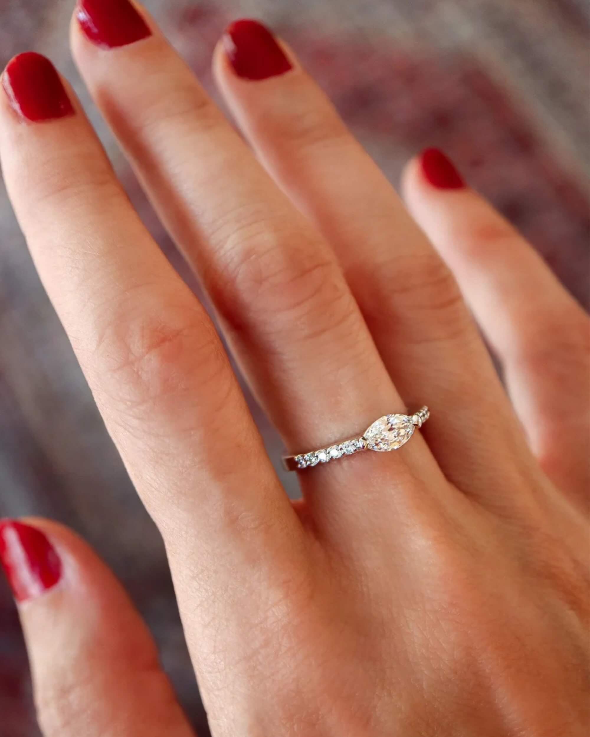 Bague Marquise éclatante