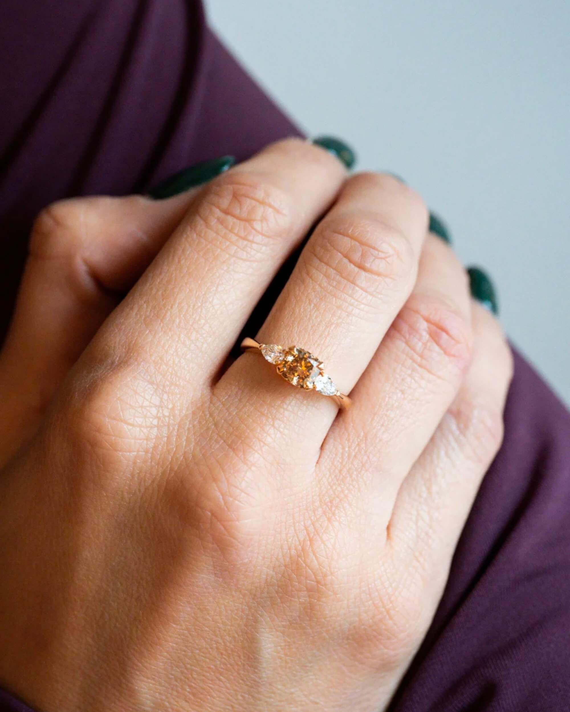 Bague Cognac Poires