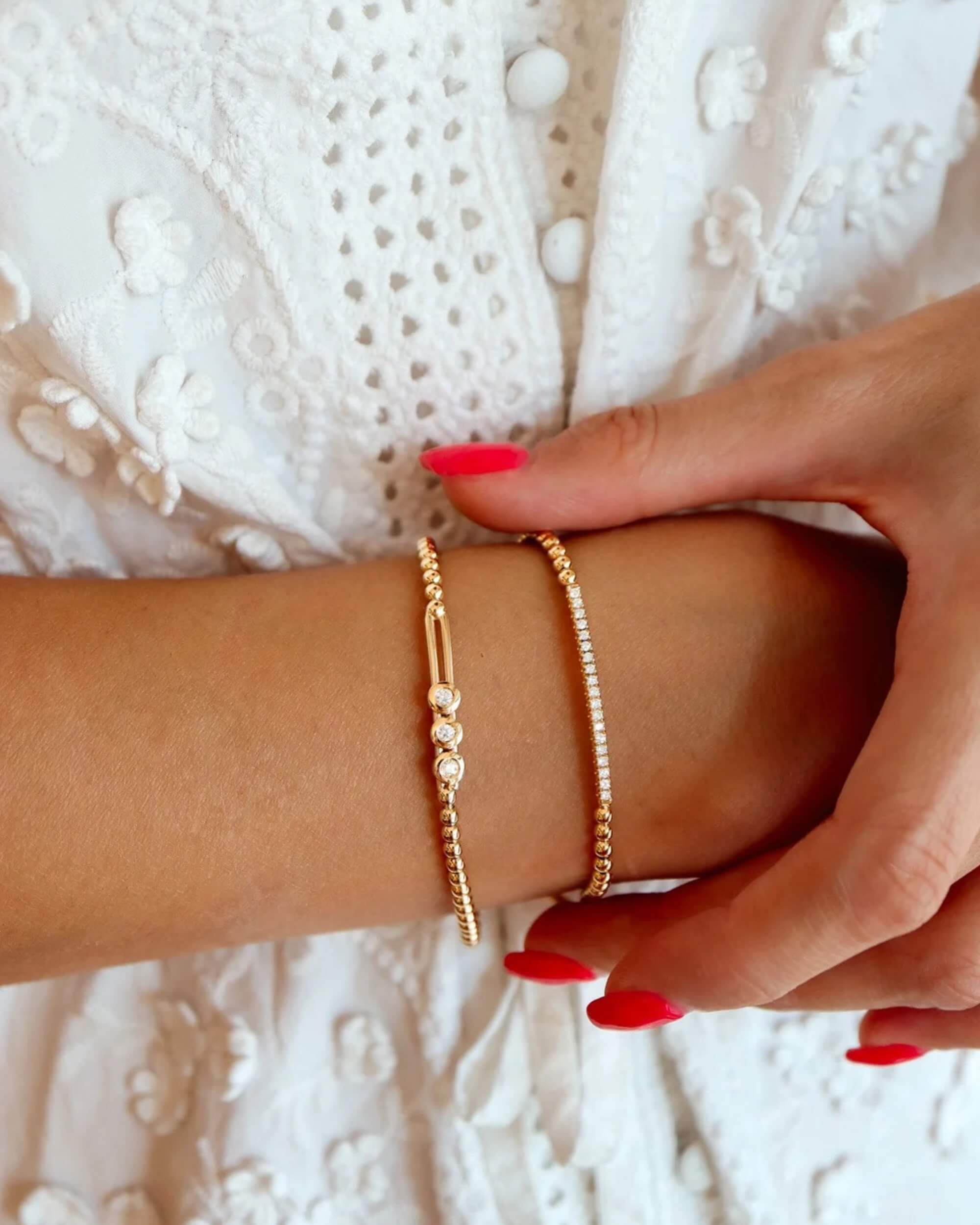 Bracelet Kyoto extensible diamants