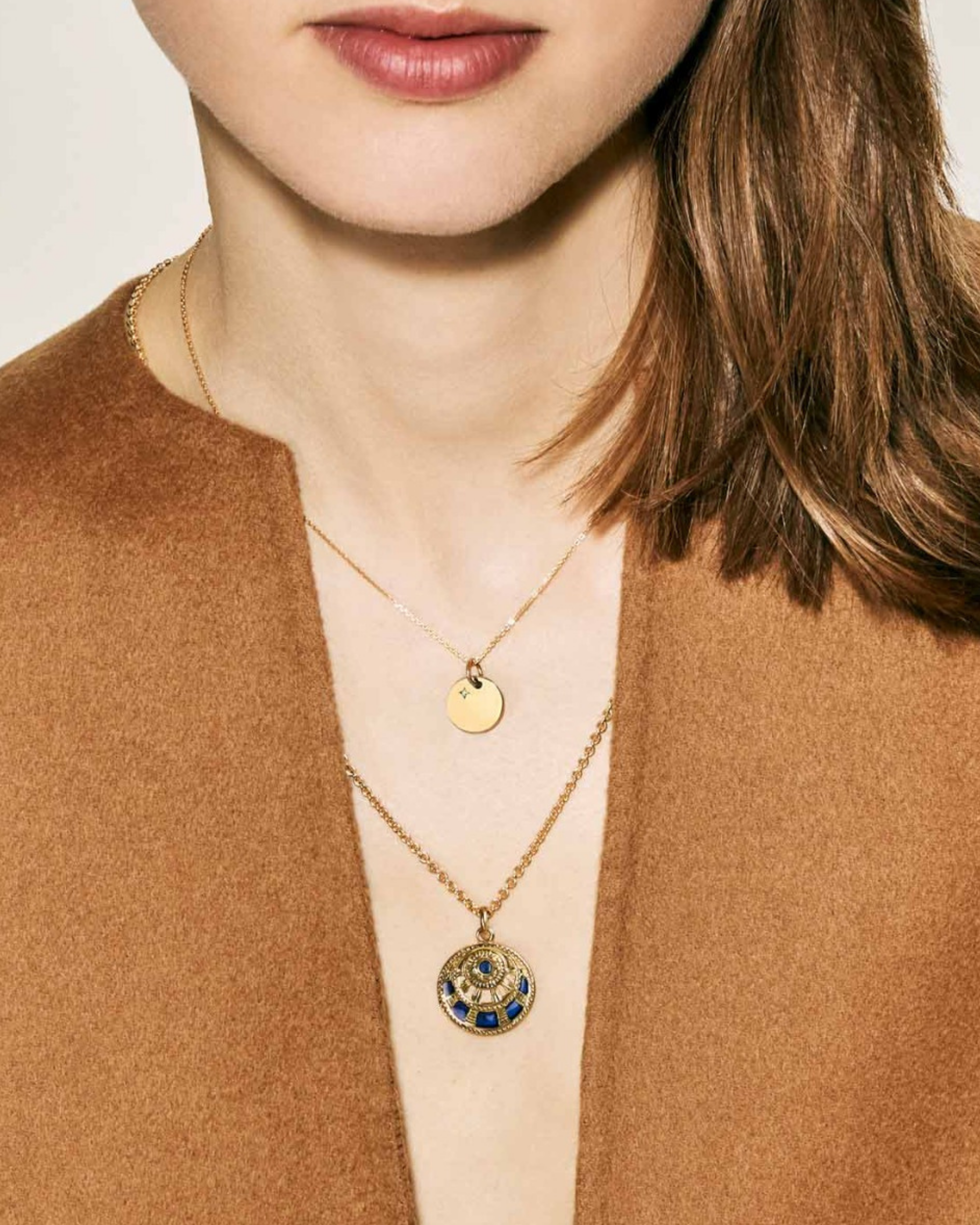 Pendentif Galet Or Jaune Ma Petite Étoile