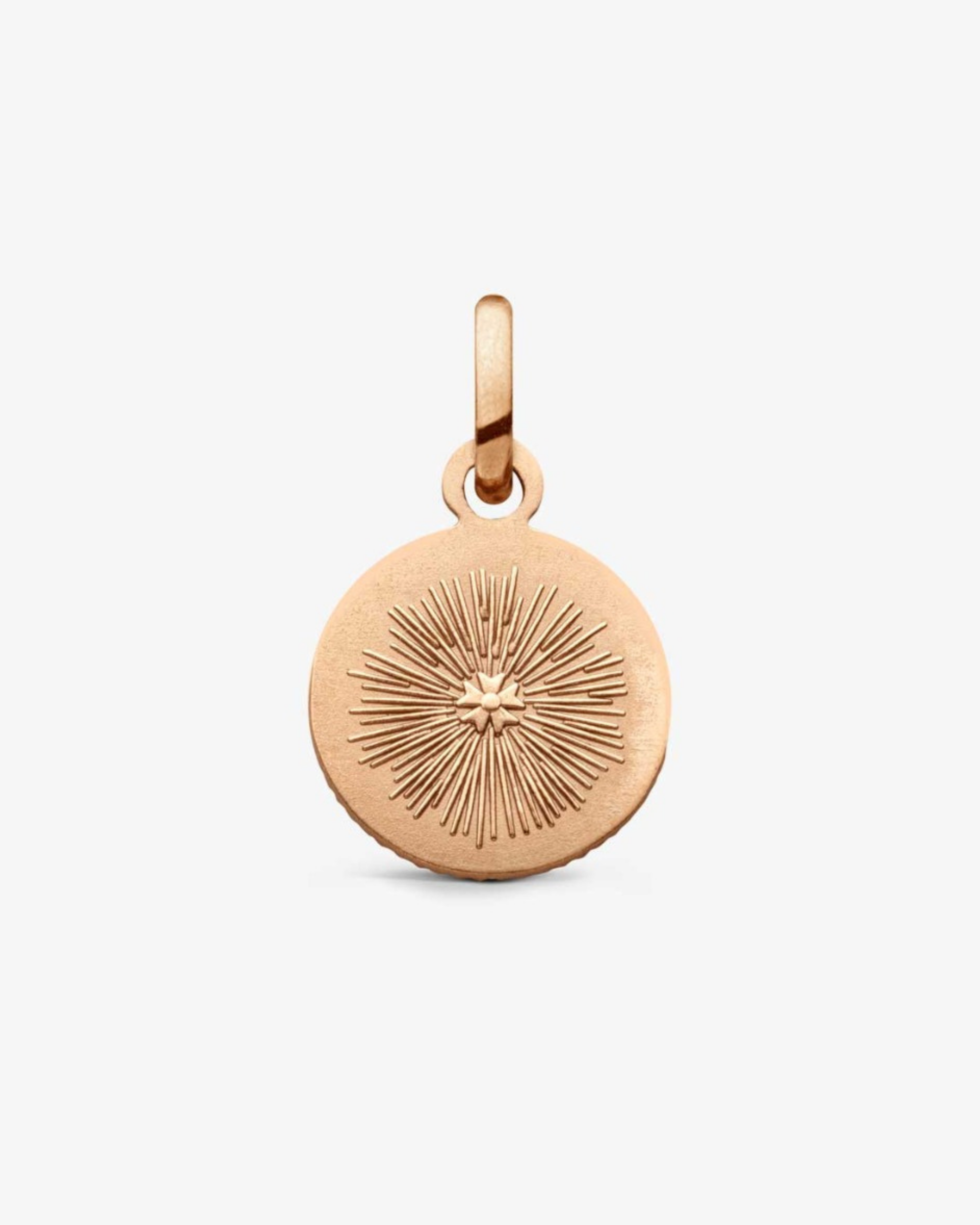 Pendentif Cœur Or Rose - Rose Poudré