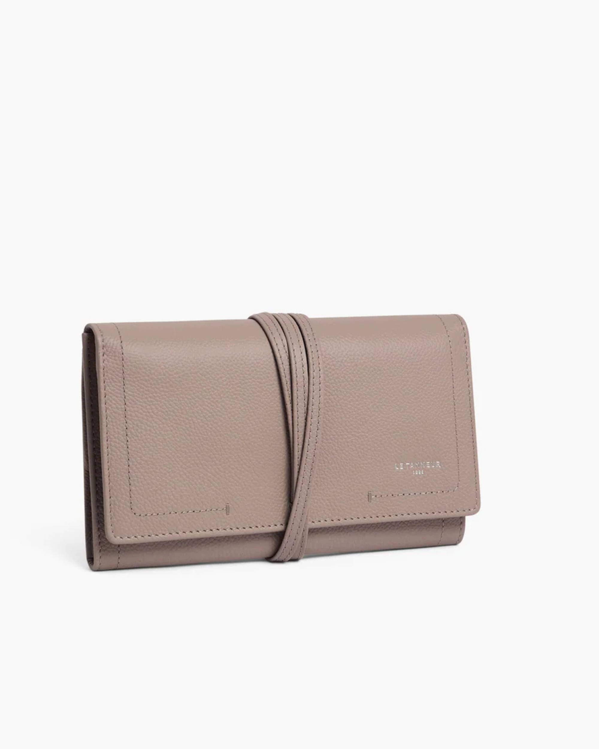 Coffret bijoux de voyage en cuir grainé