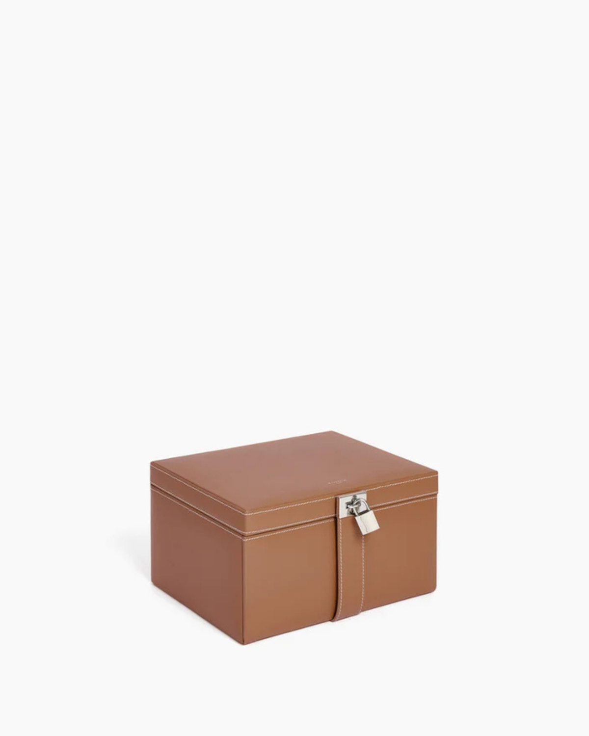 Grande boite à bijoux en cuir