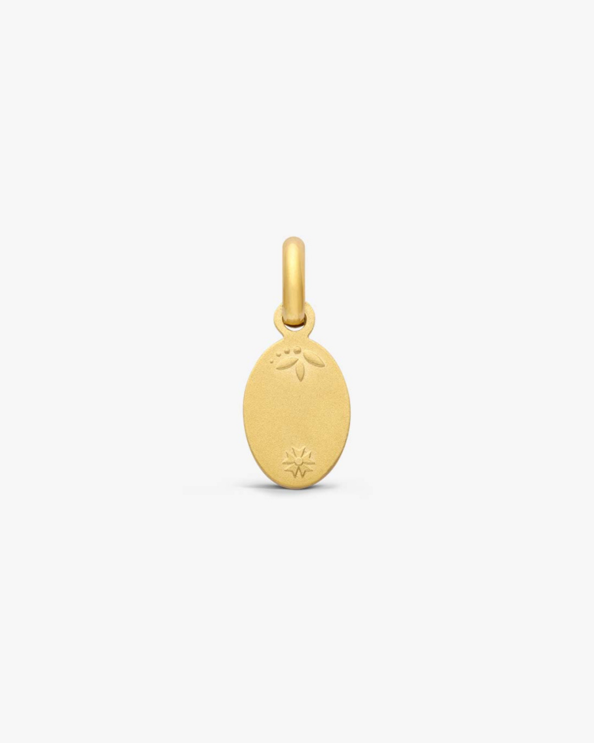 Pendentif Or Jaune Trèfle - Emeraude