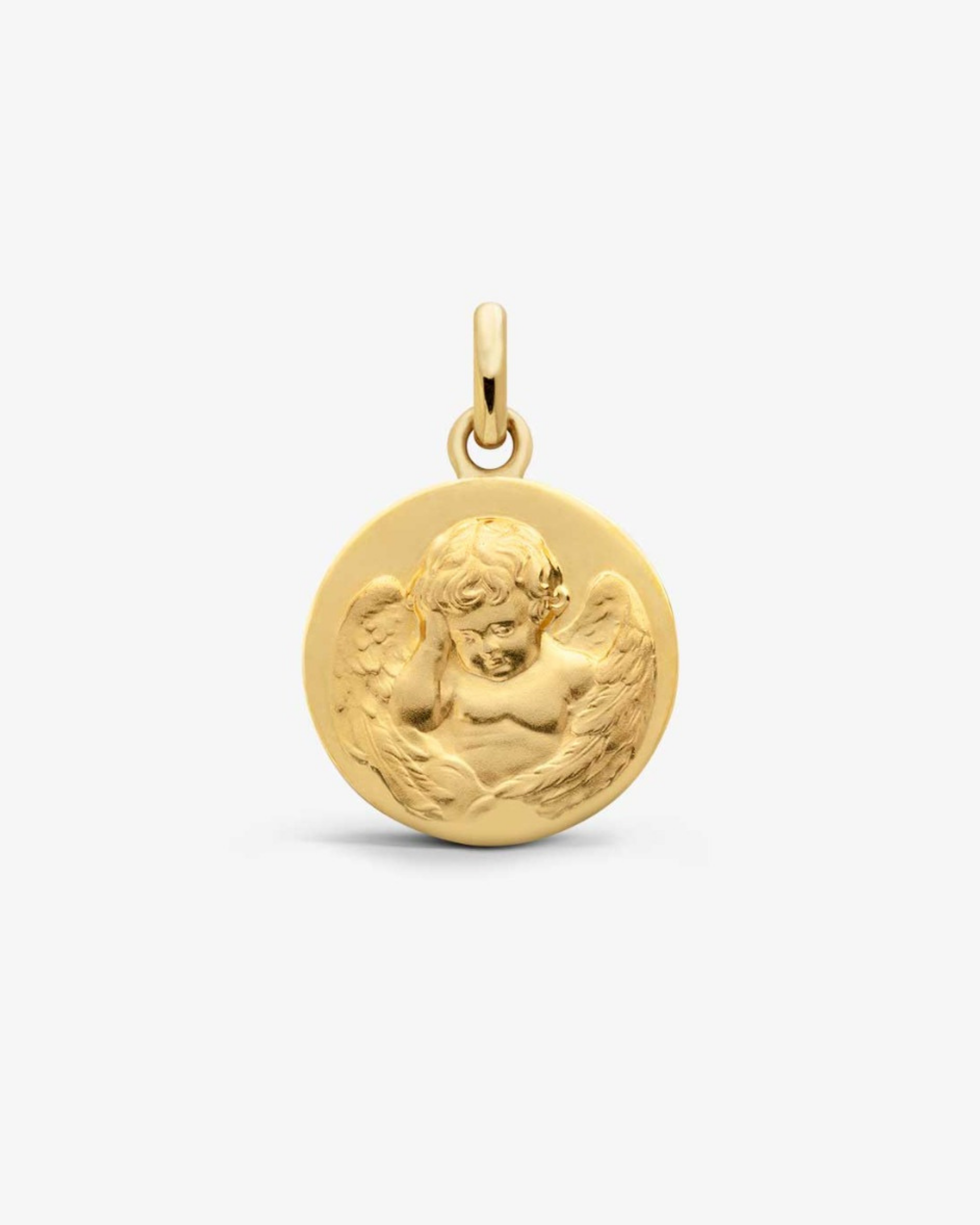 Médaille Baptême Ange Penseur