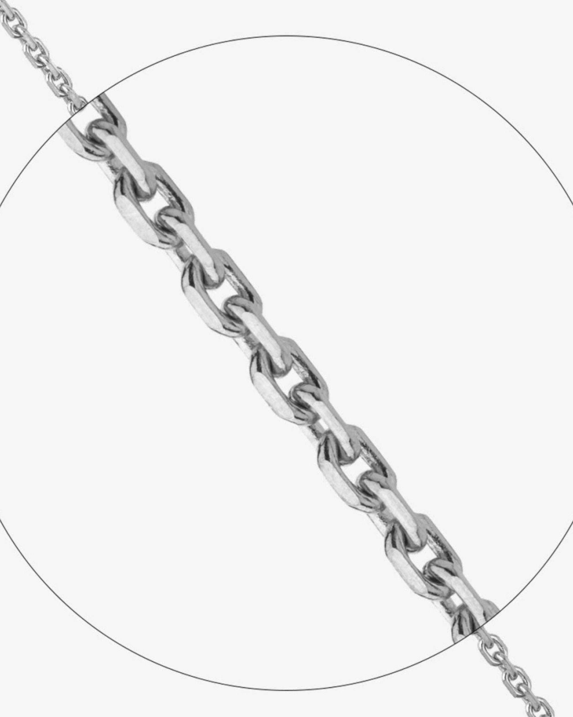 Chaîne Argent Forçat Limé