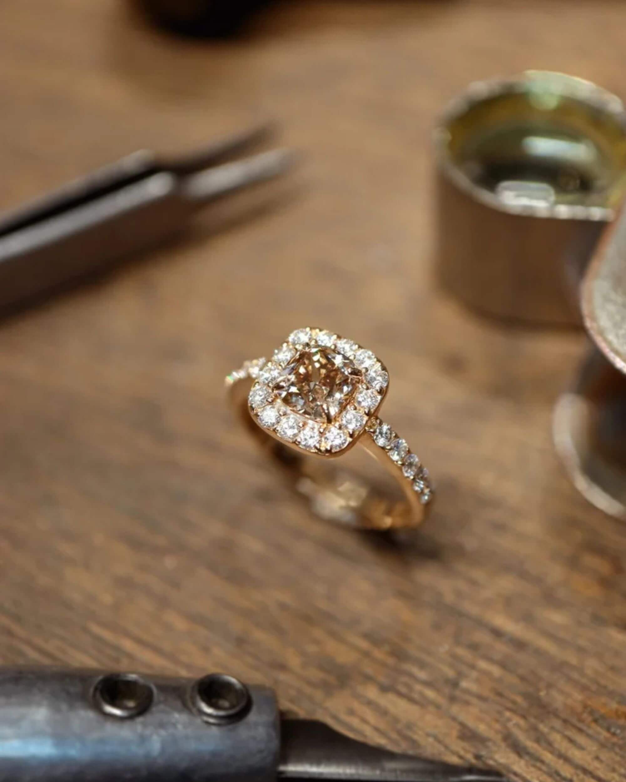 Bague Cognac éclatant