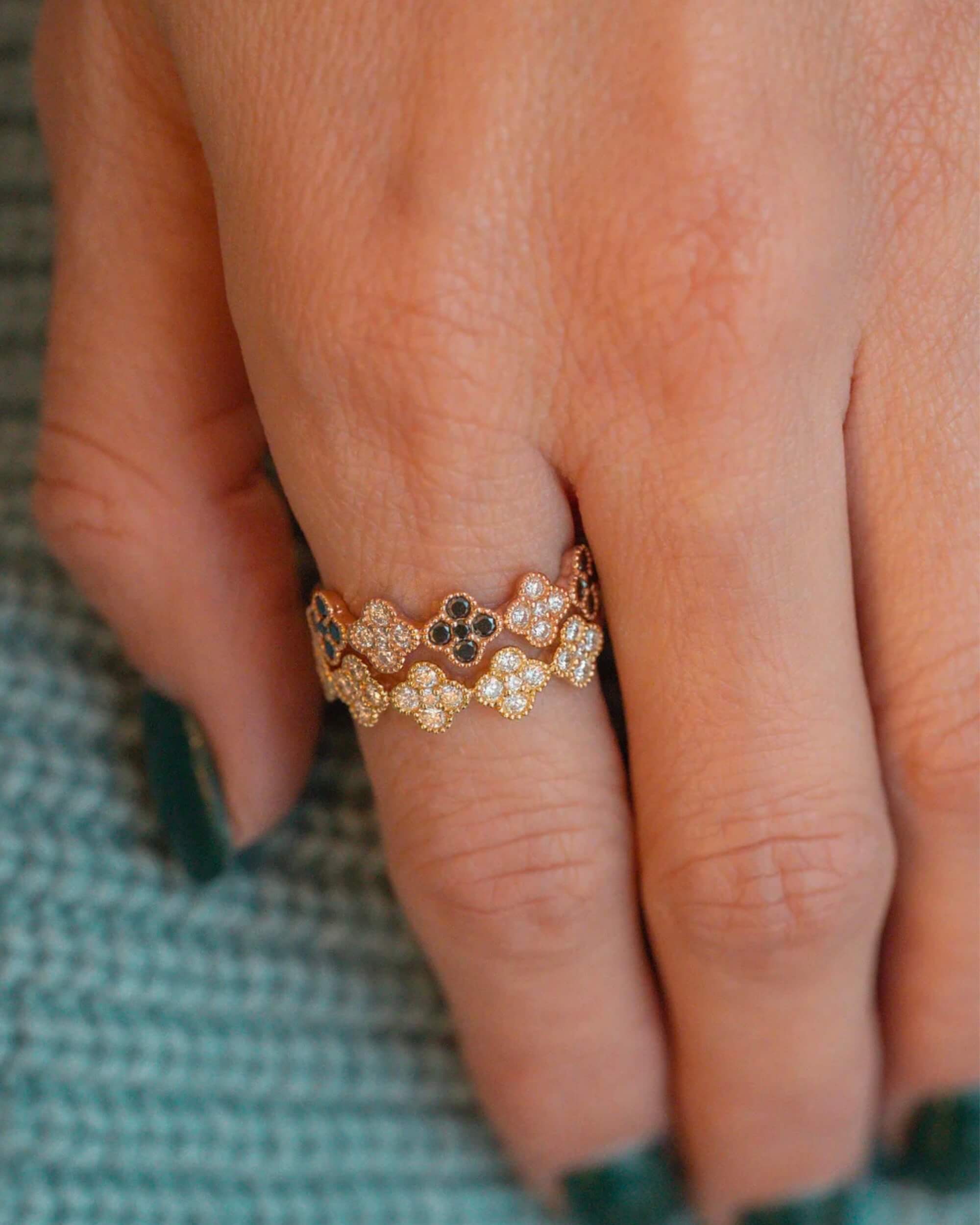 Bague Zahara diamants noirs