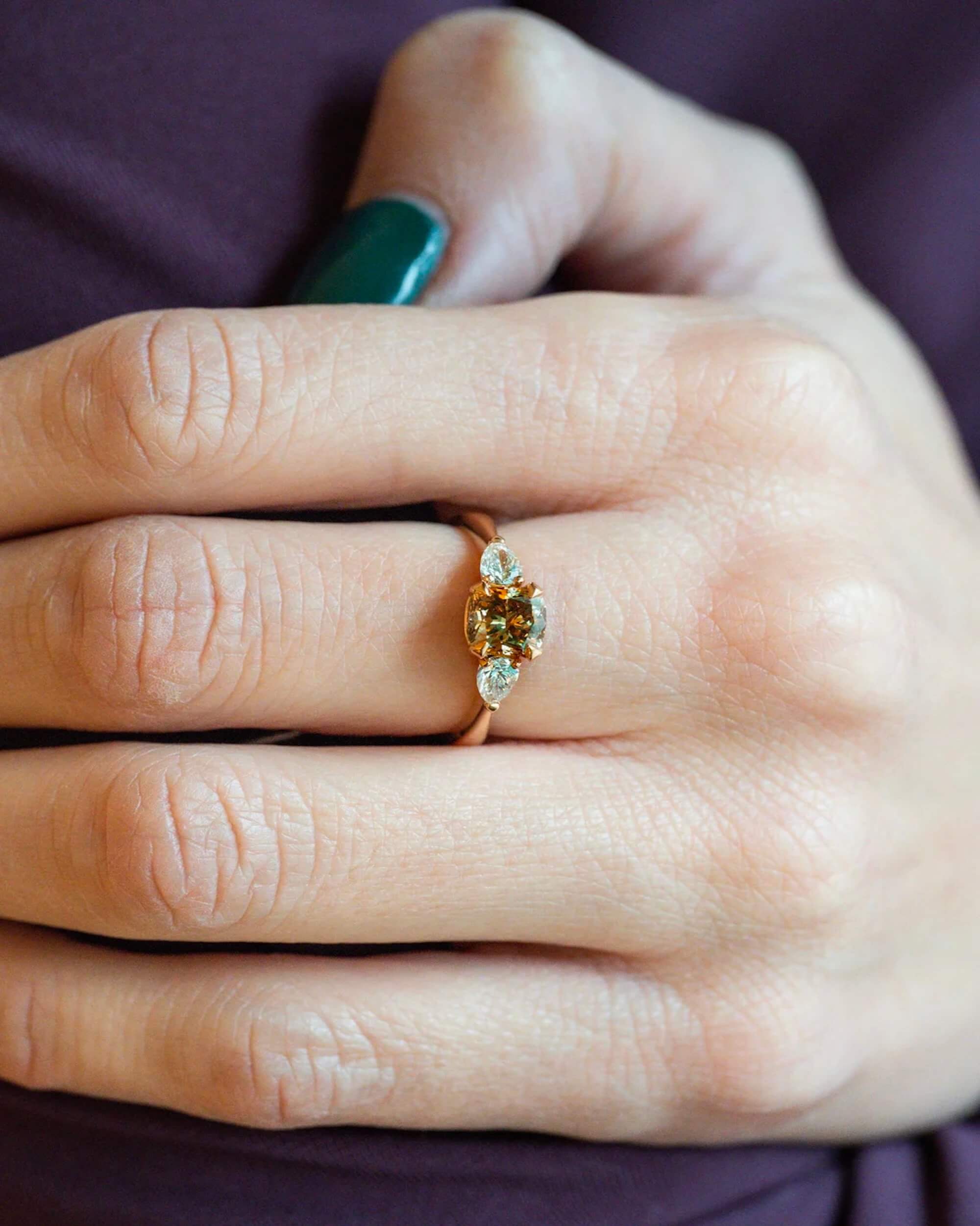 Bague Cognac Poires