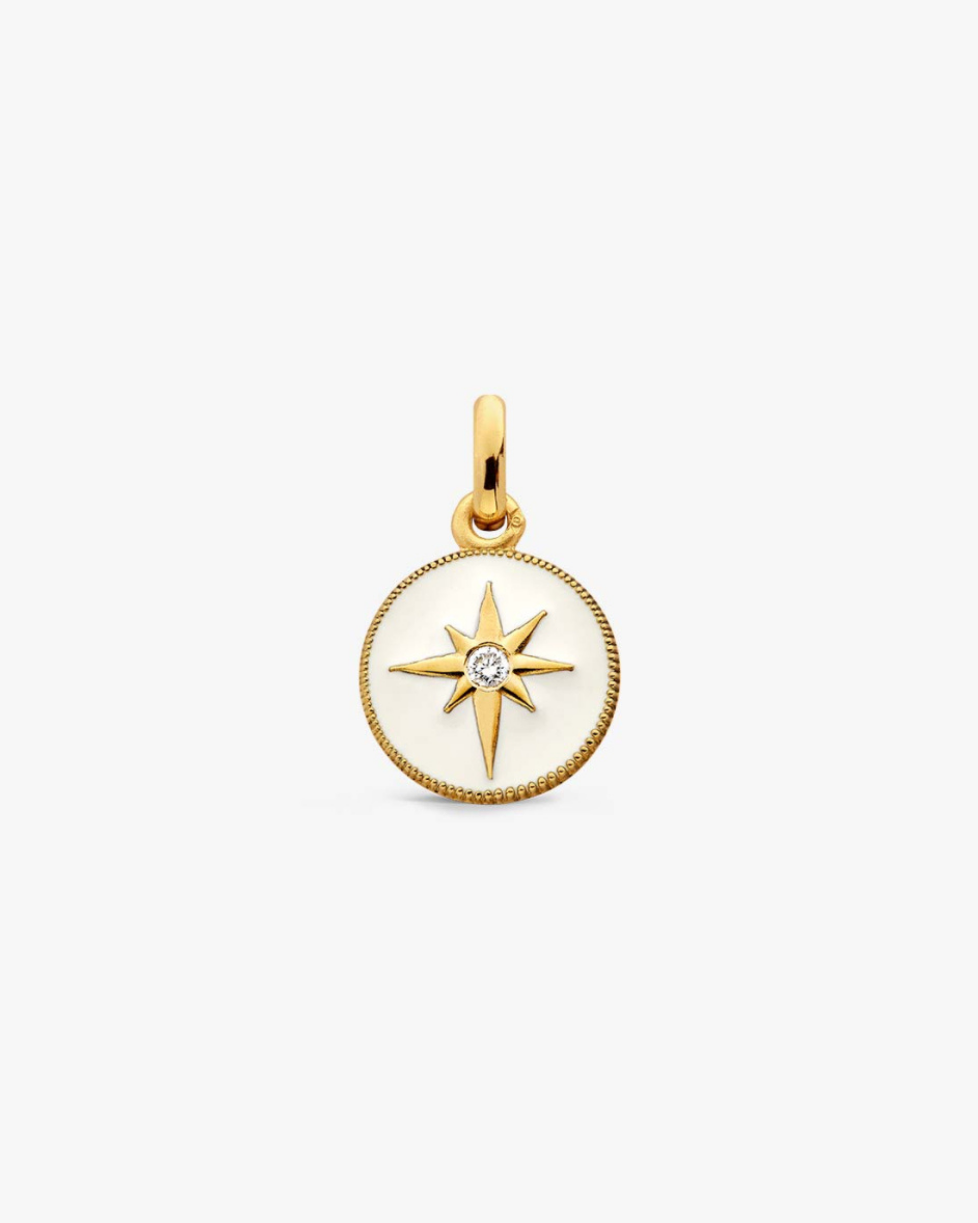 Pendentif Or Jaune & Diamant Etoile - Ivoire